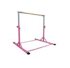 Adjustable Height  And Expandable Gym Parallel Bars  With High Quality Fiberglass Core Rail And Steel Legs